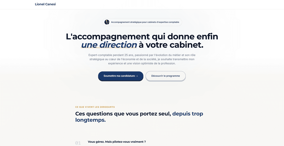 Lionel Canesi, expert-comptable
